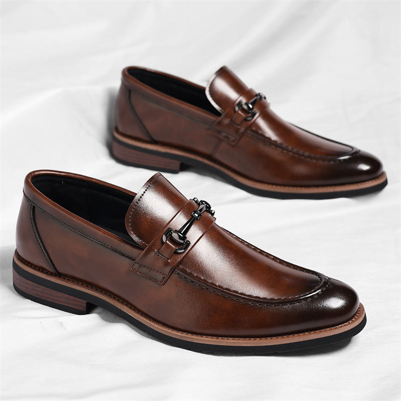 Men's Large Size European Style Oxford Pointed Suit Leather Shoes