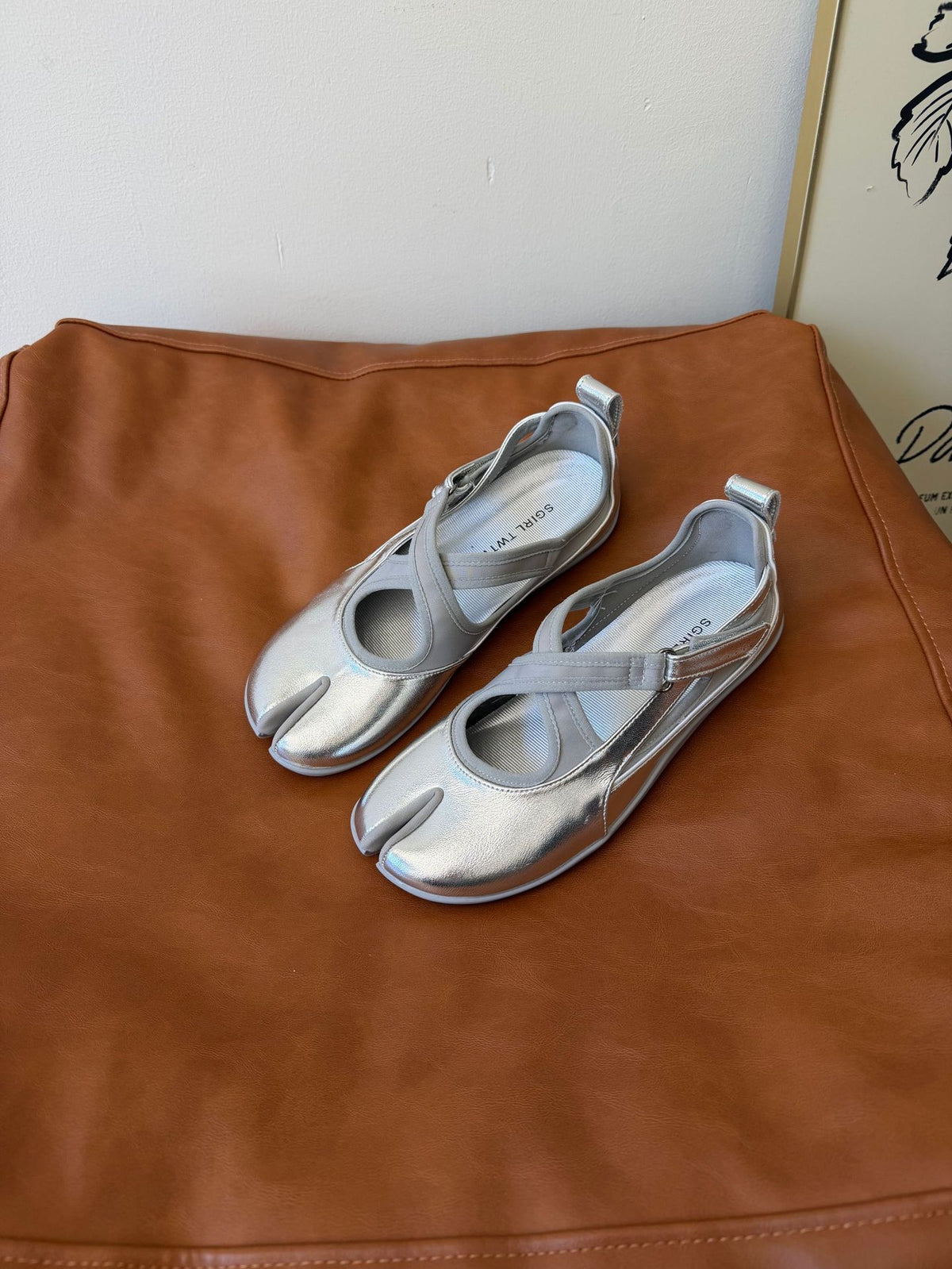 Women's Split Toe Mary Jane Flat Ballet Casual Shoes