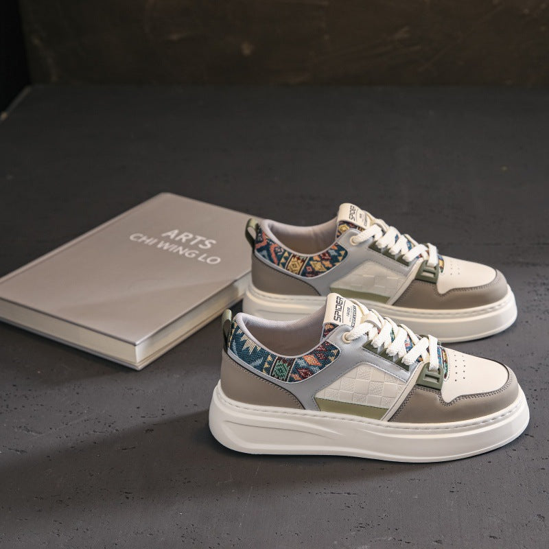 Extra Large Size White Niche Korean Sneakers