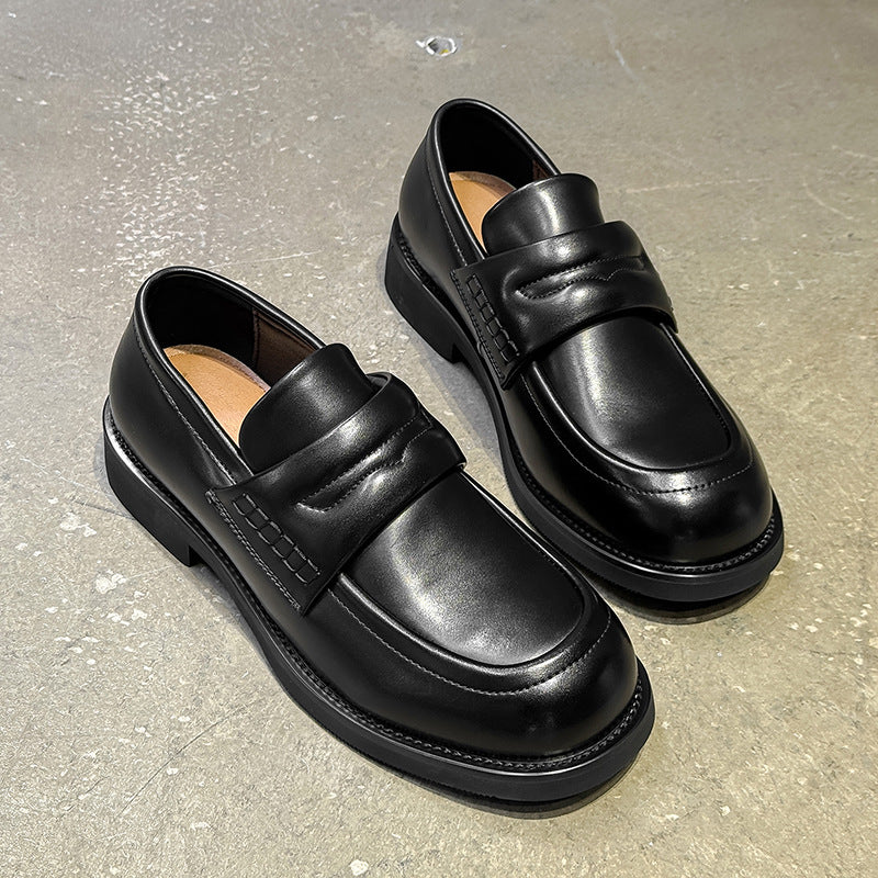 Men's Old Money Style Elegant Slip-on Commuter Derby Loafers/doug Shoes