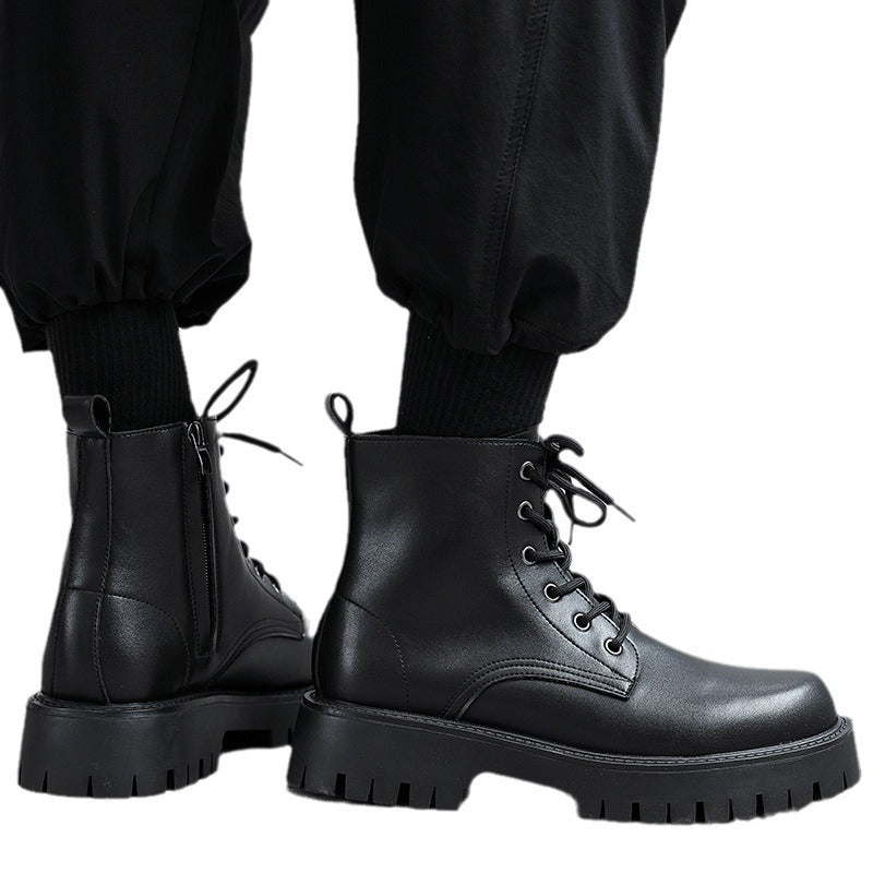 Men's Martin Winter Fleece-lined Height Increased British Boots