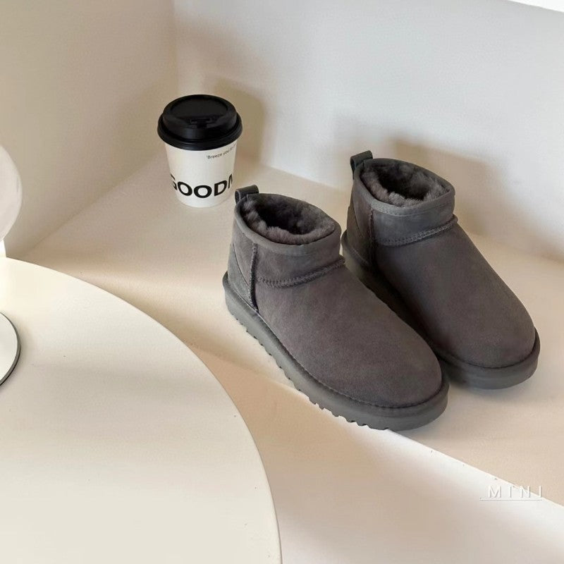Face Short Platform Muffin Mini Small Women's Snow Boots