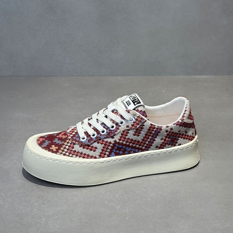 Trendy Embroidered Cloth Board Comfortable Breathable Soft Bottom Men's Casual Shoes