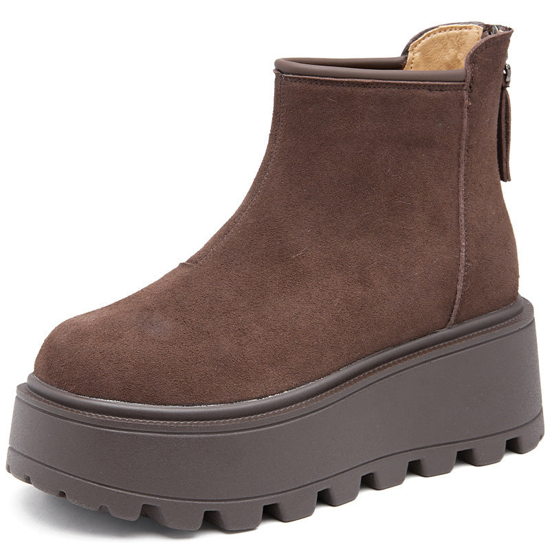 Women's Winter Small Height Increasing Warm Cotton Women's Snow Boots