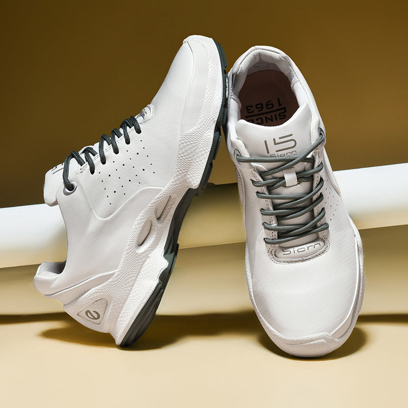 Women's & Men's Top Layer Cowhide Breathable Lightweight Exercise Week Men's Sports Shoes