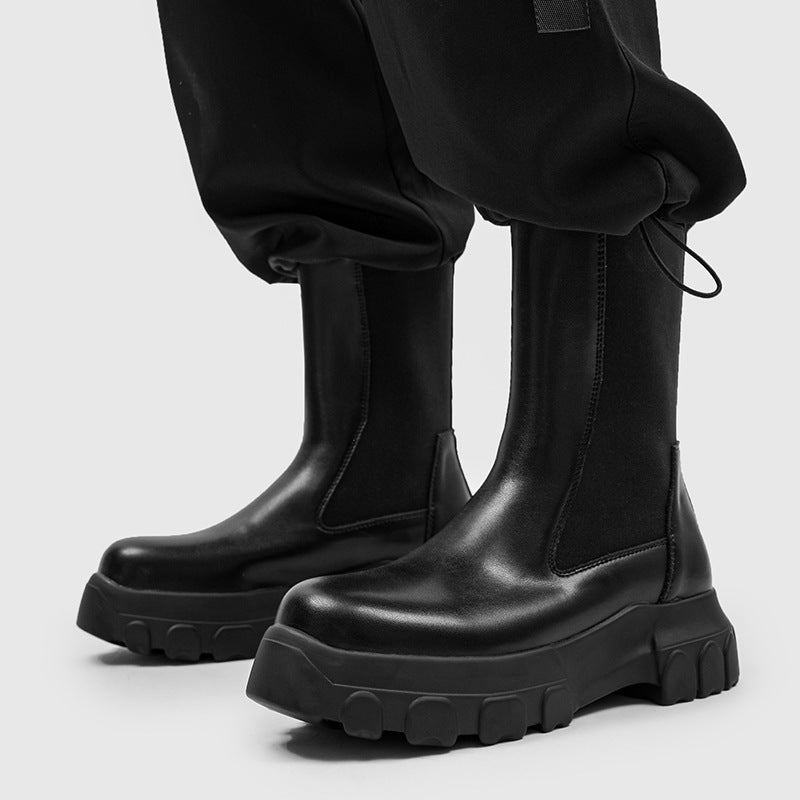 Men's Style Platform Chelsea Trendy High Top Boots