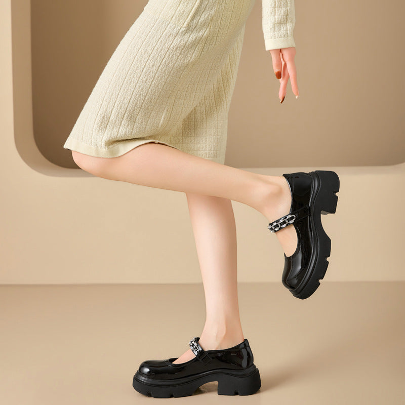 Women's Jane Spring Round Toe Shallow Mouth Women's Casual Shoes