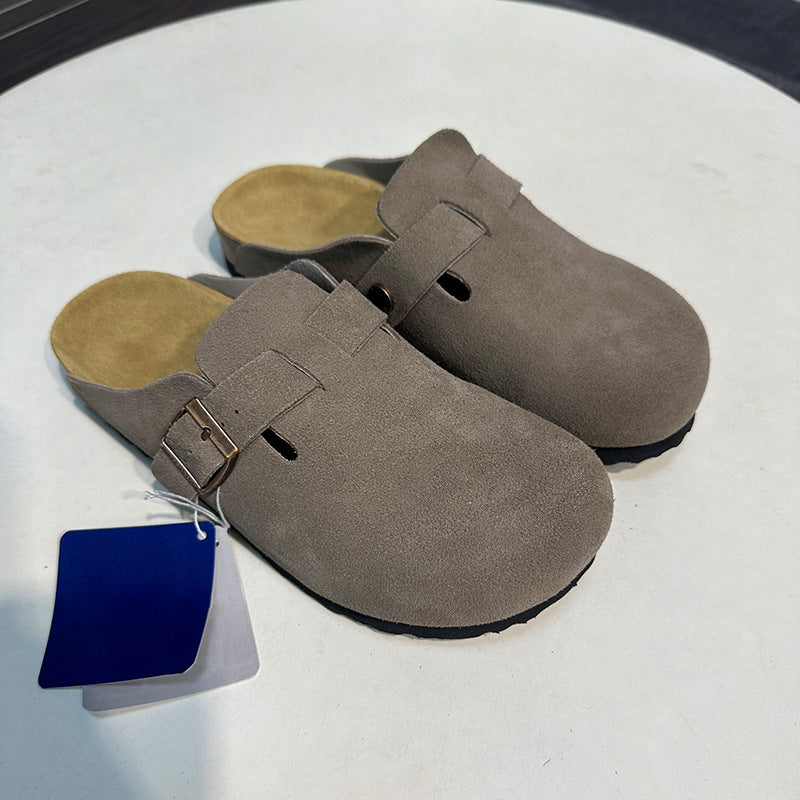 Women's & Men's Pump Half Outerwear For Genuine Cork Sandals