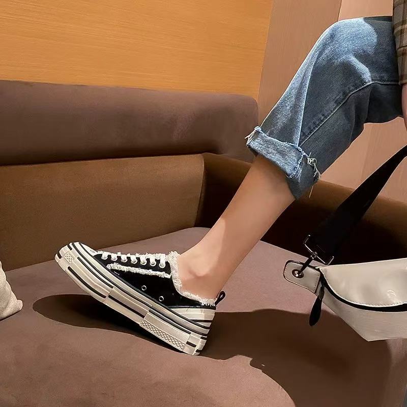 Wu Beggar Unisex Trendy Platform Couple Height Women's Casual Shoes