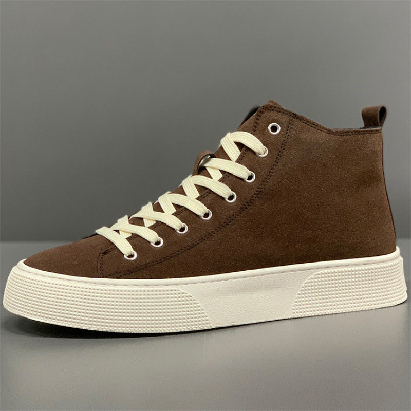 Men's Winter With Veet Warm Suede Genuine Men's Board Shoes