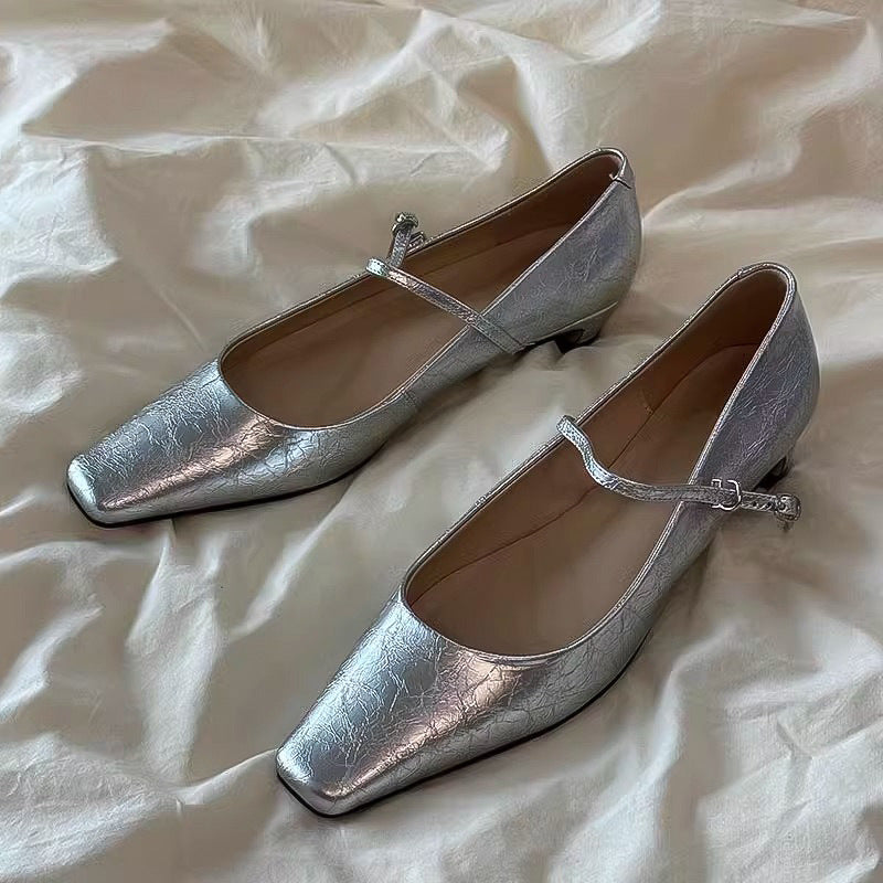 Women's Style Strap Mary Jane Classy Low Women's Shoes