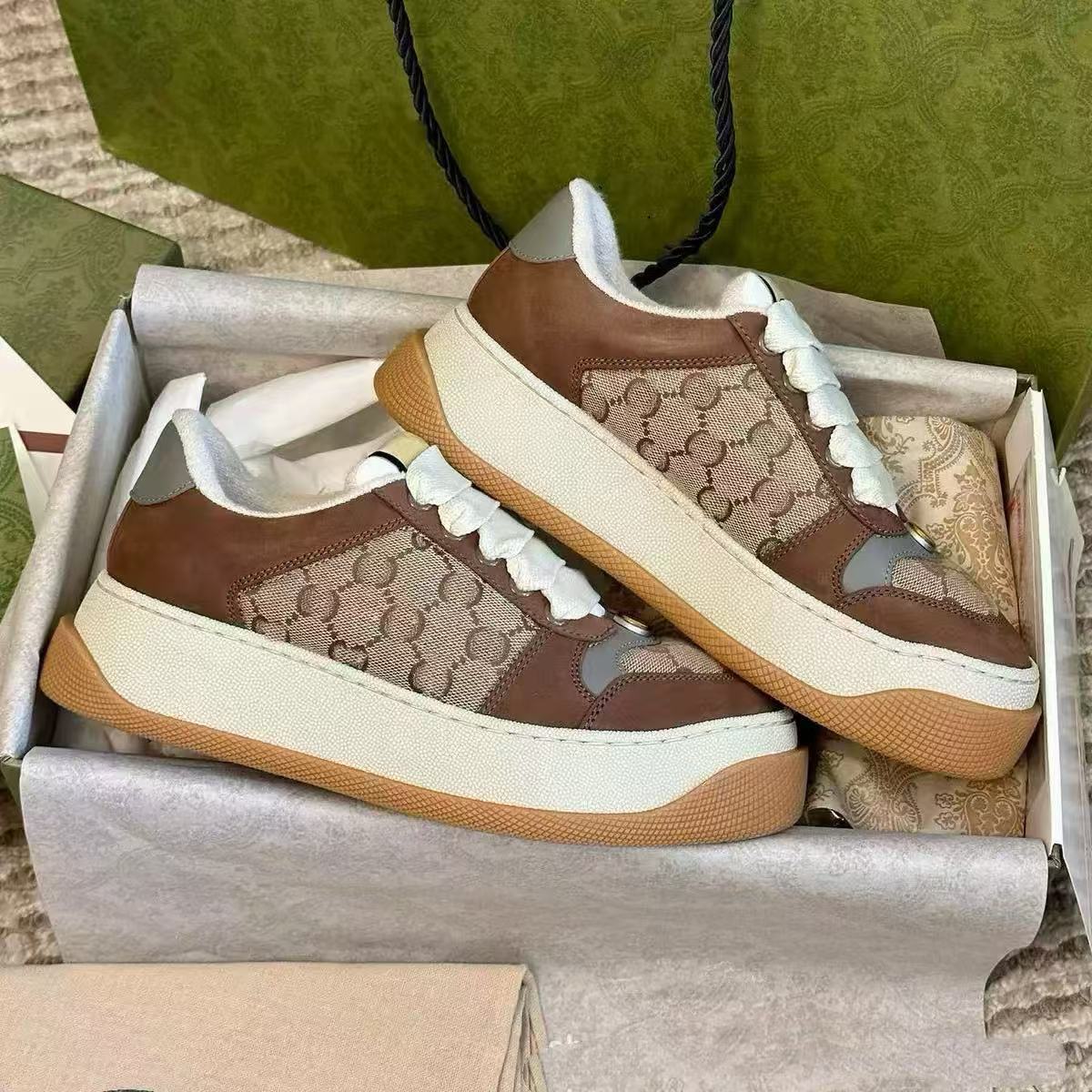 Women's Little Chubby Thick Bottom Golden Goose Sports Lace Up Dirty Women's Casual Shoes