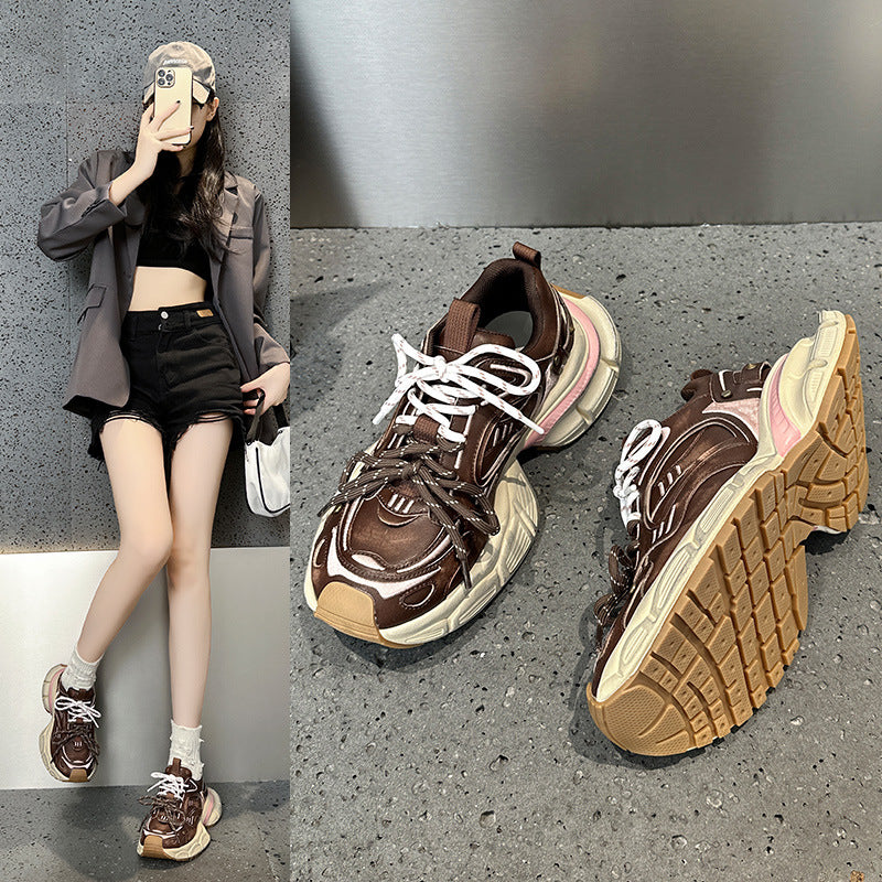 Women's Dad Thick-soled Retro Dirty Fashion For Women's Sports Shoes