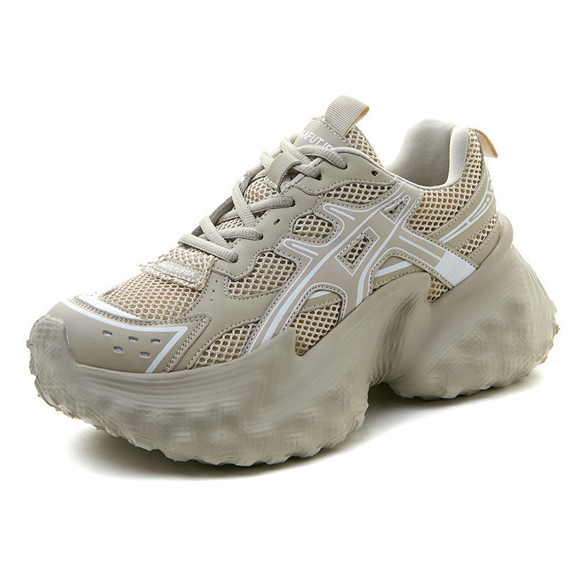 Women's Height Increasing Durian Resin Sole Paris Sneakers