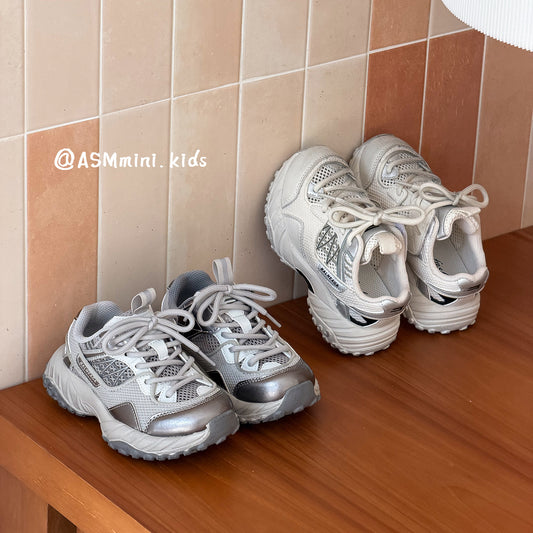 Children's Breathable Wiping Color Retro Daddy Boys Children's Sports Shoes