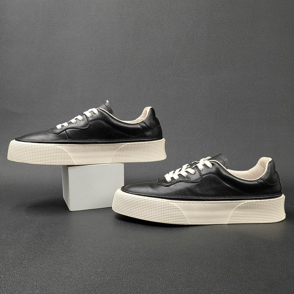 Men's Trendy White Light Luxury Niche Fashion Men's Board Shoes