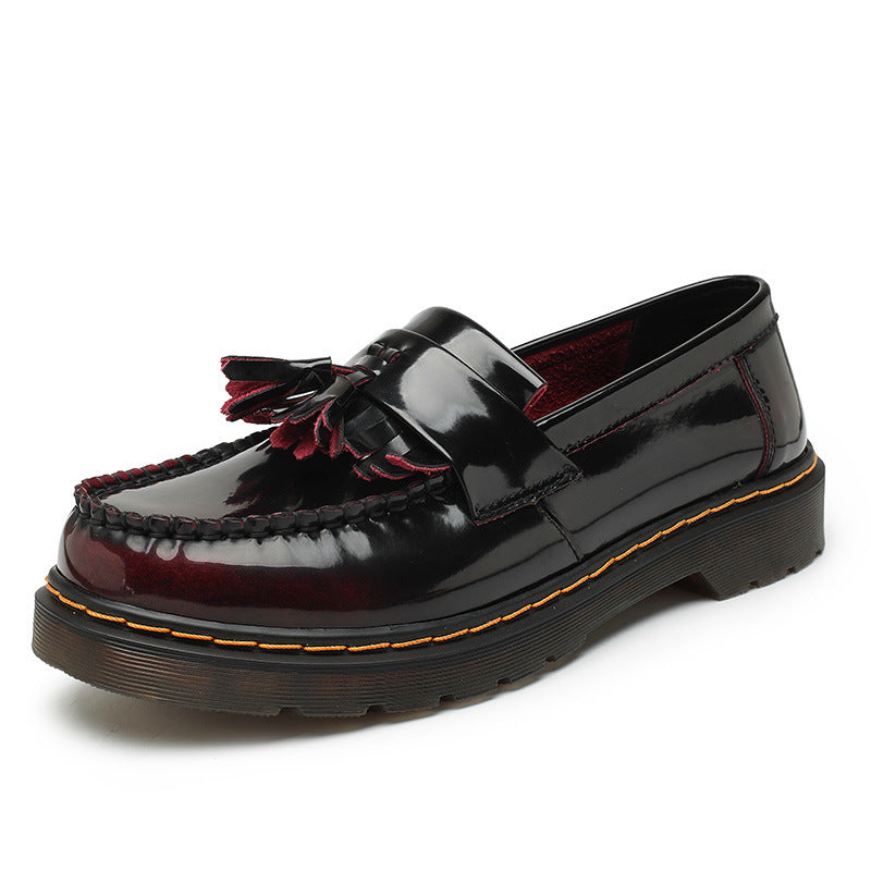 Women's British Style Fashion Round Toe Break Loafers