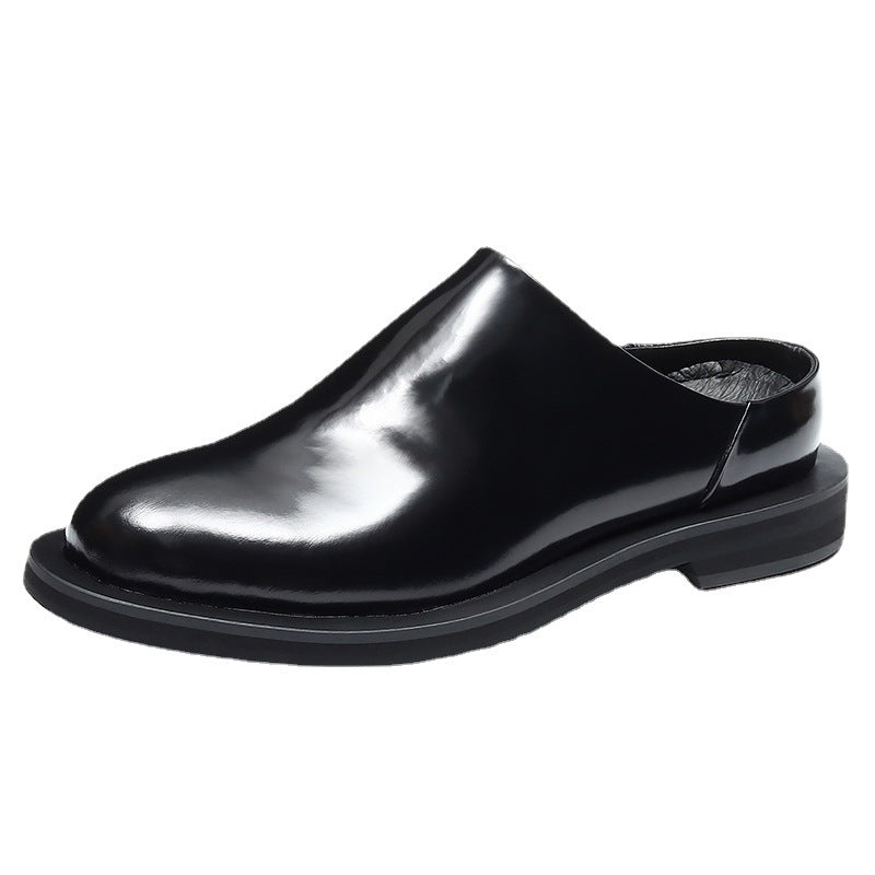 Men's Platform Genuine Shiny Patent Korean Fashion Sandals