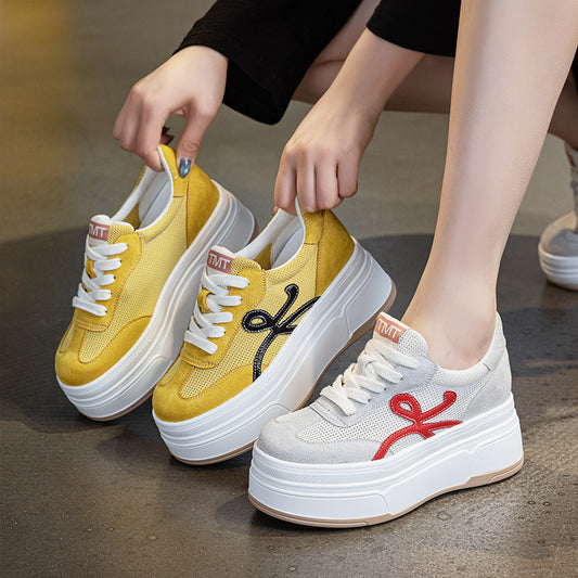 Women's Small Height Increasing Insole Summer Thick Casual Shoes
