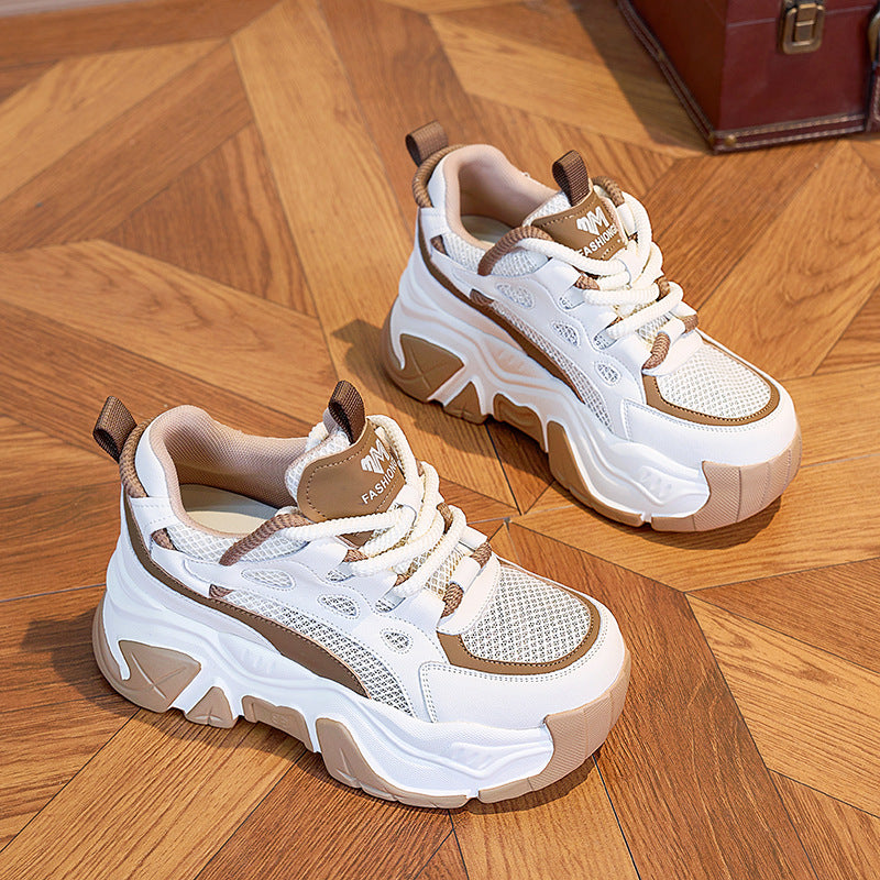 Women's Thick-soled Heightened Daddy Summer Trendy Muffin Sneakers