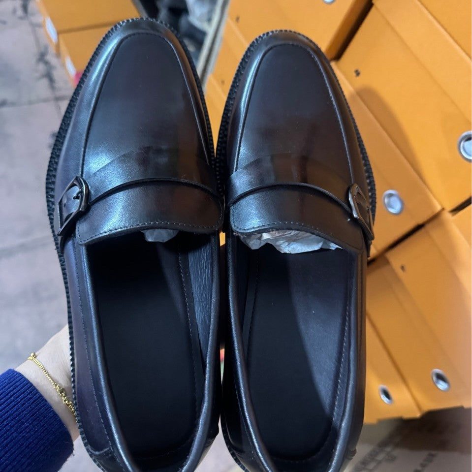 Men's First Layer Cowhide Formal Wear Low Slip-on Outsole Men's Business Leather Shoes