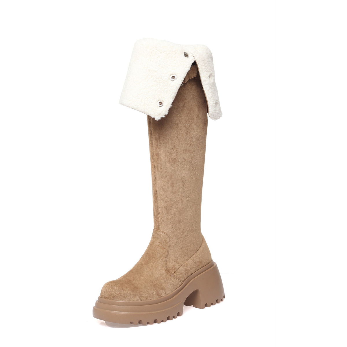 Women's Two-way Over The Knee High-heeled Thigh Knight Women's Leather Boots