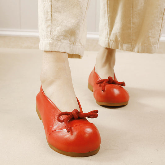 Women's Flat Soft Bottom Bowknot Shallow Mouth Casual Shoes