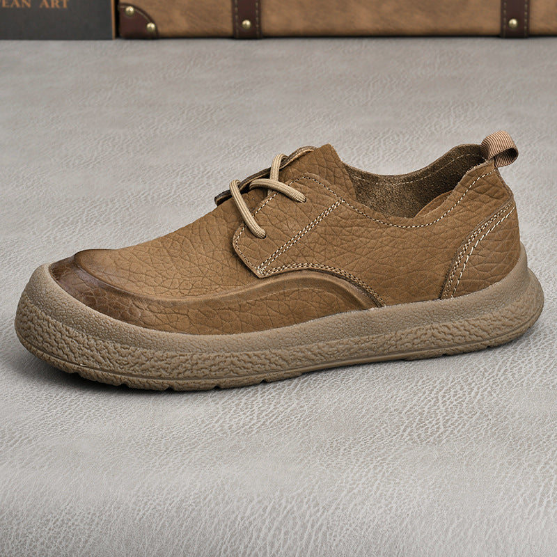 Men's Breathable Full Grain Cowhide Outdoor Sports Sneakers
