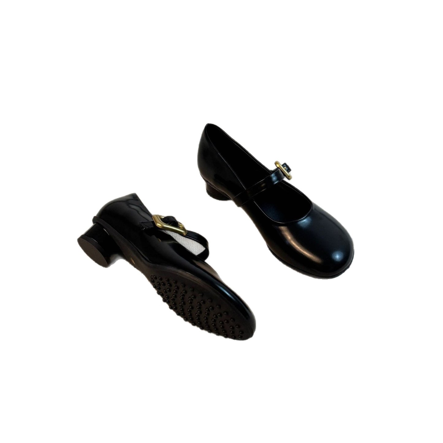 Women's Retro Round Toe Shallow Mouth Mary Women's Fashion Shoes