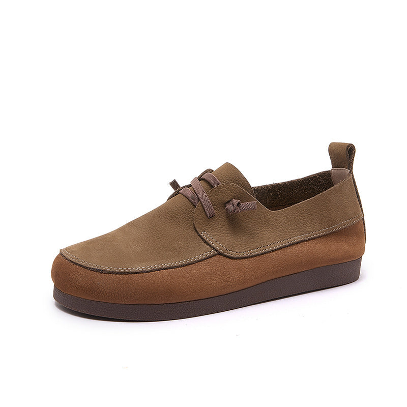 Women's Retro Artistic Soft Bottom Mori Style College National Men's Shoes