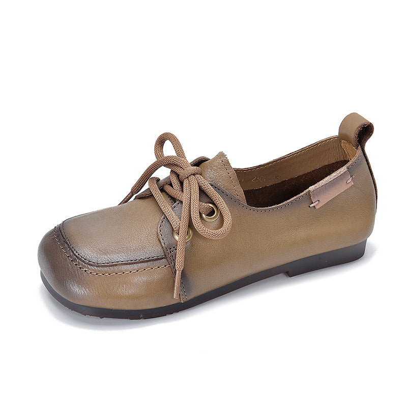 Women's Pumps Flat Soft Autumn Retro Round Head Women's Casual Shoes