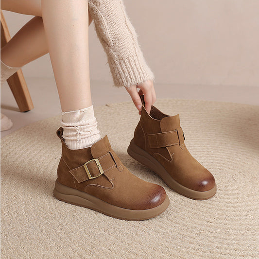 Women's Korean Authentic Comfortable Ankle Retro Super Sneakers