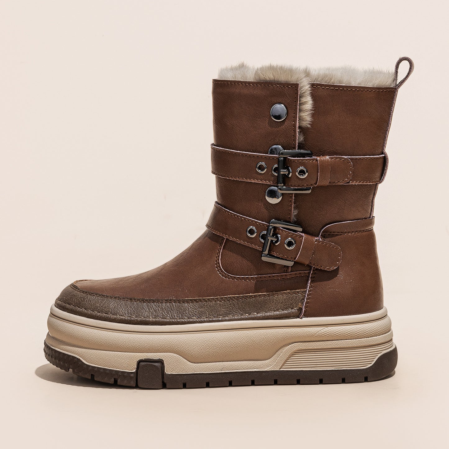 Women's Veet Winter Bottom Increased Warm Comfortable Korean Style Snow Boots