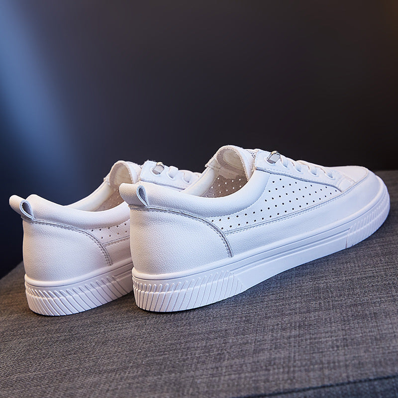 Women's Genuine White Versatile Basic Flat Summer Women's Shoes