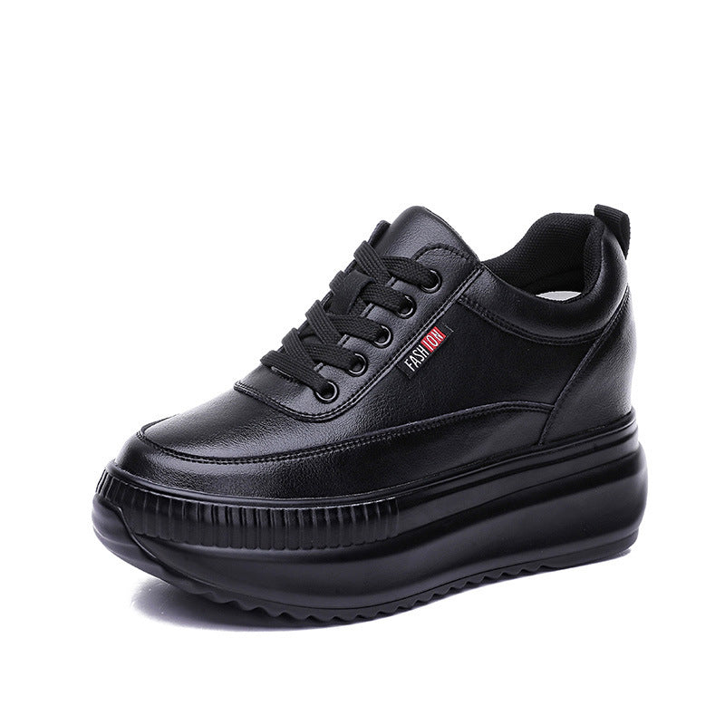 Women's Wedge Platform Small Height Increasing Insole Four Women's Casual Shoes