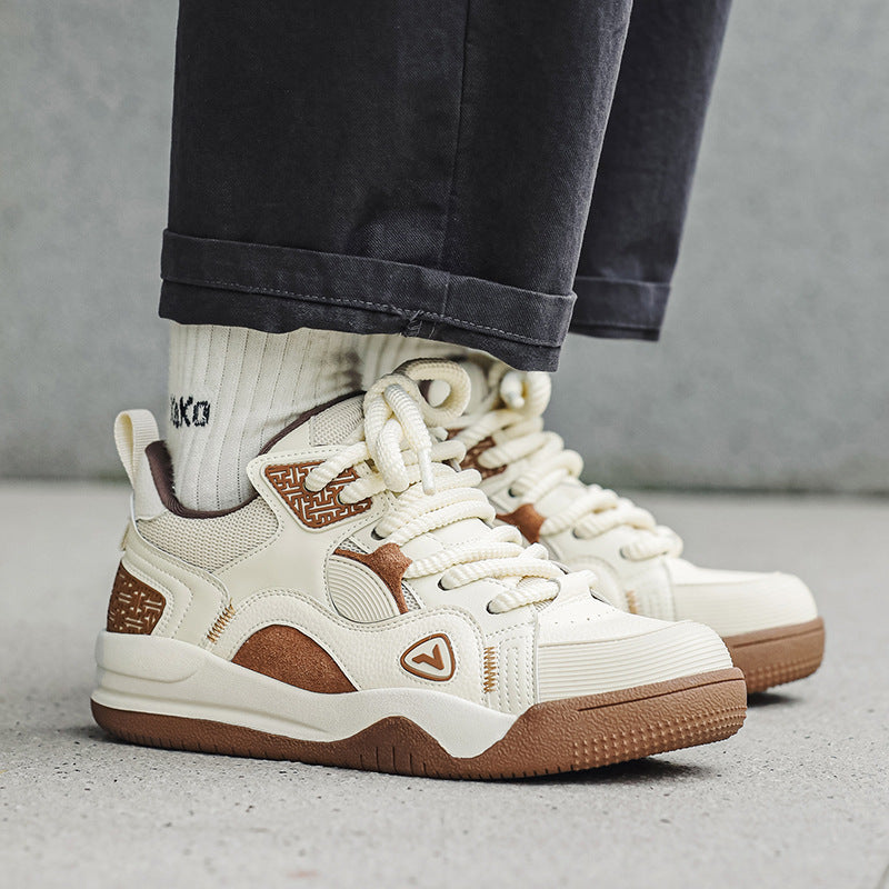 Men's National Fashion Bread Skateboard Versatile Sneakers