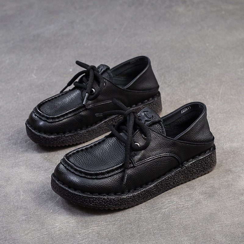 Women's & Men's First Layer Cowhide Vintage Beef Tendon Casual Shoes