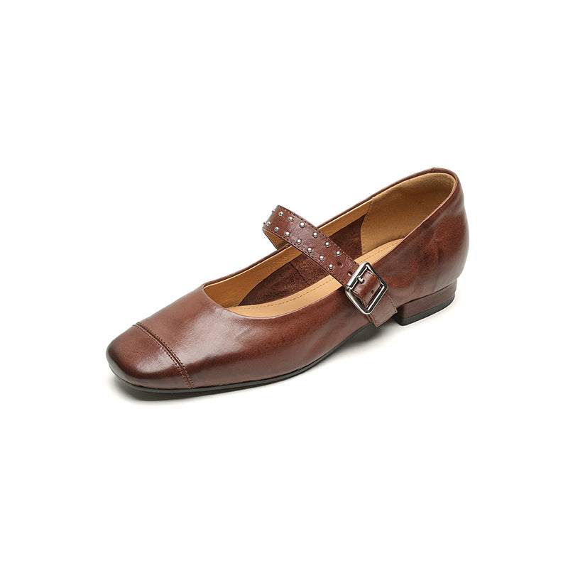 Women's With Mary Jane Retro Chunky Classy Women's Fashion Shoes