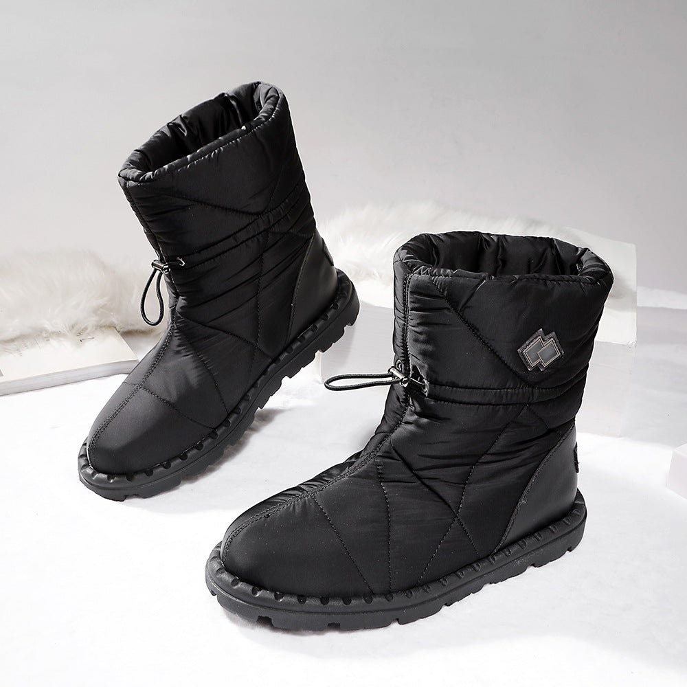 Office Version Russian Advanced Matte Dark Green Fashionable Snow Boots