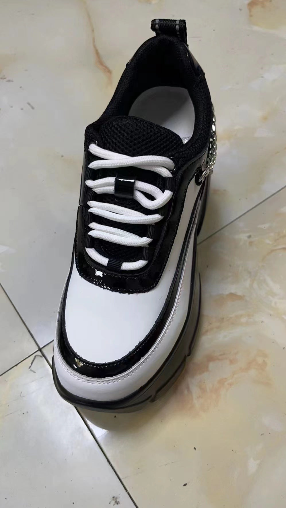 Women's Thick Bottom Chunky Height Increasing Chain Heels