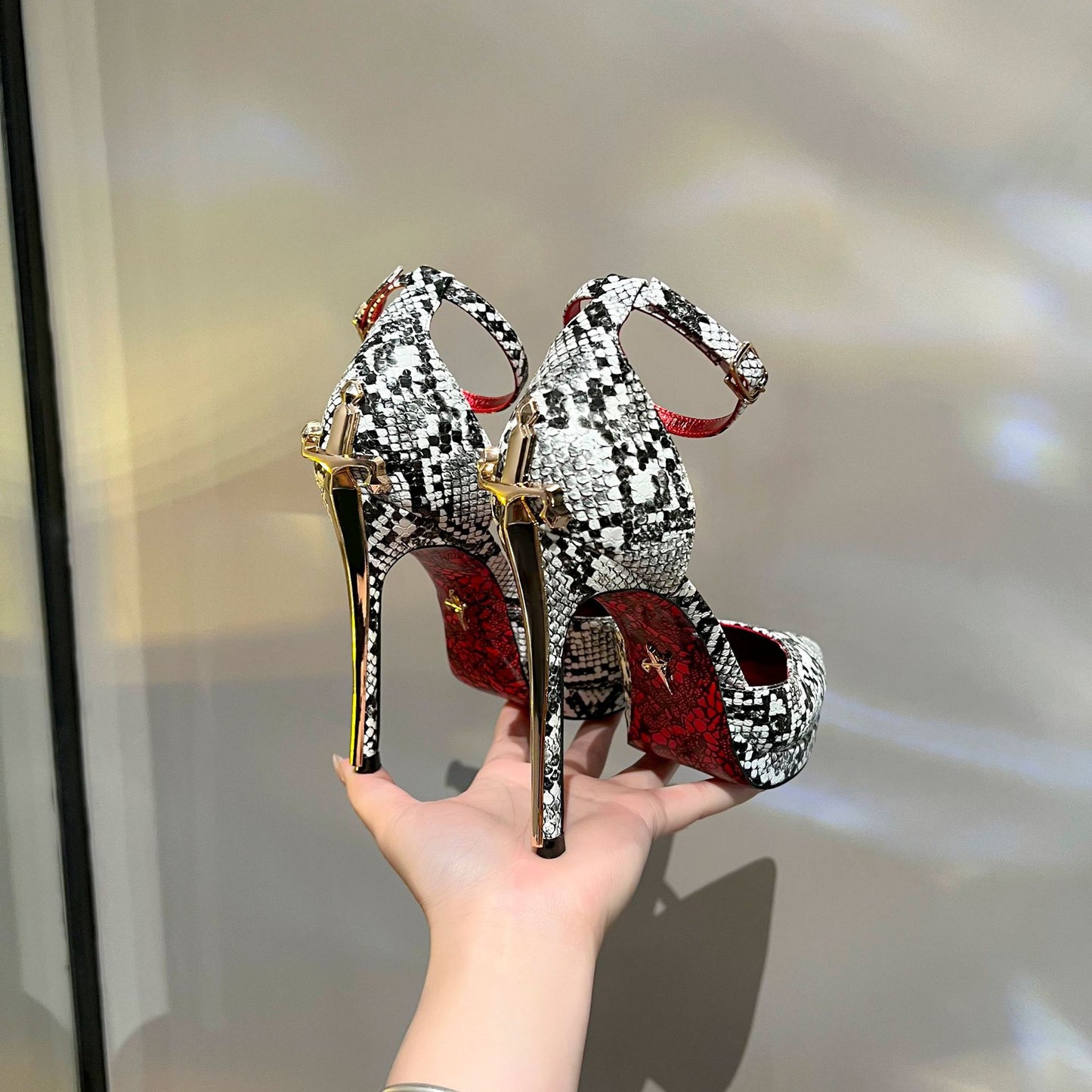 Women's Adult Lady Like Woman Pointed Patent High Heeled Sandals