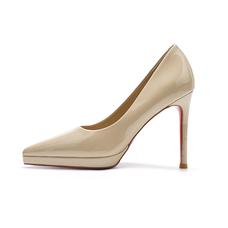 Women's Not Tired Feet Sexy Red Big Bottom Stiletto High Pointed Heels