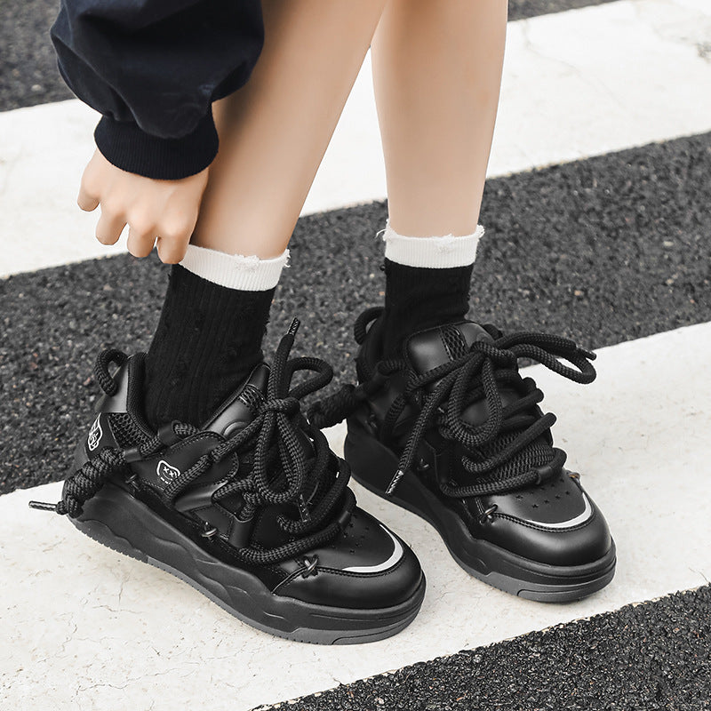 Men's Solid Color Bread Trendy Lovers Raise Casual Shoes