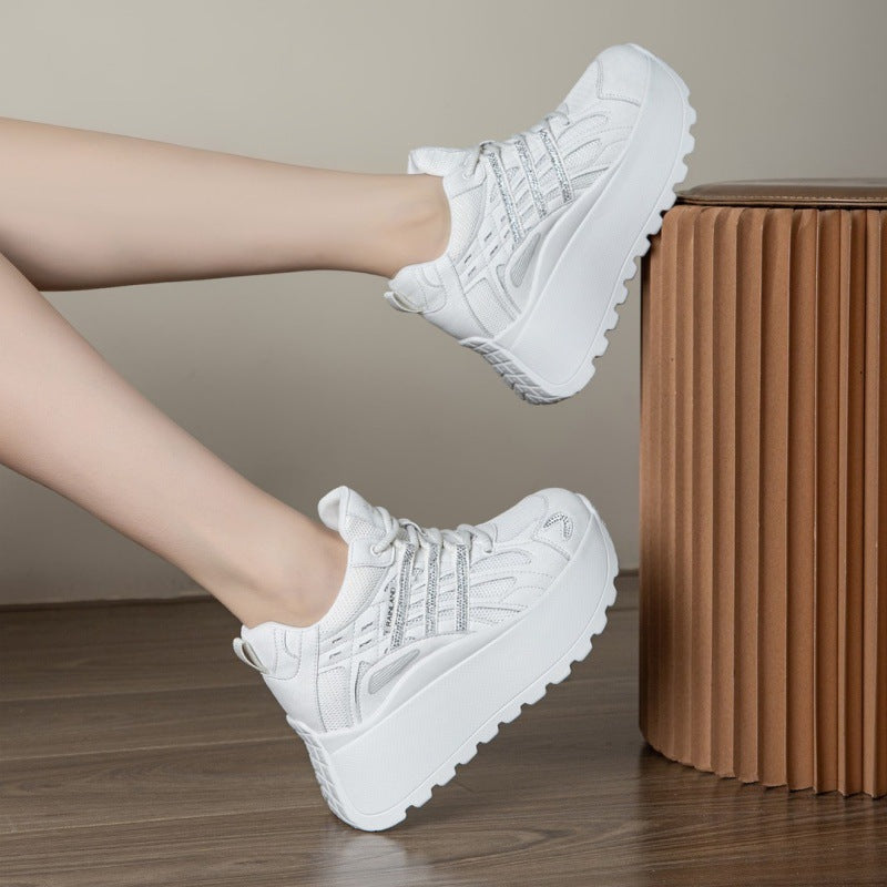 Women's Small Thick-soled Heightened Daddy Lightweight Soft Sole Spring Casual Shoes
