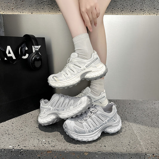 Women's Increasing Lightweight Platform Fashionable Breathable Dad Women's Sports Shoes