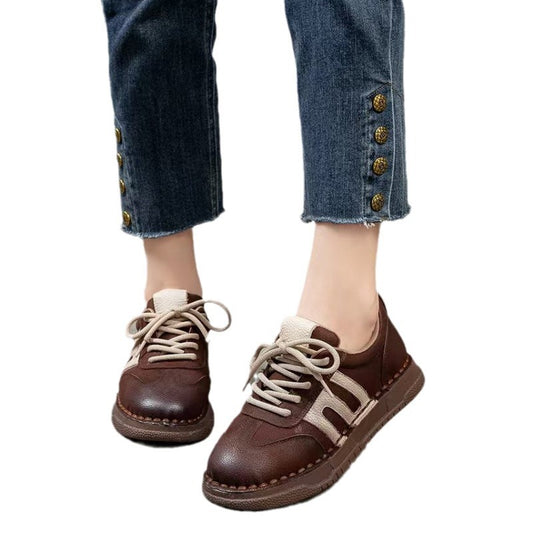 Women's Retro Handmade Spring Soft Bottom Not Sneakers