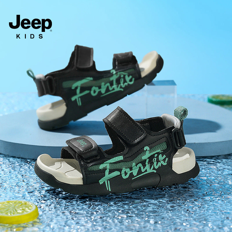 Children's Summer Boys Soft Sole Beach Middle Kid's Sandals