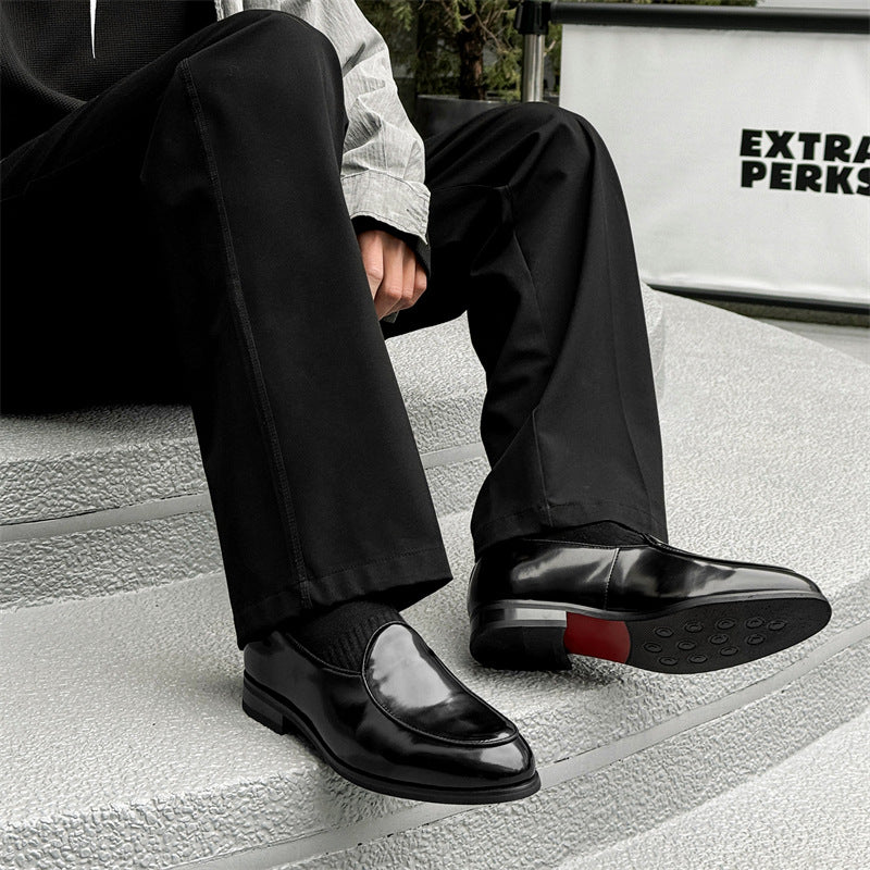 Formal Wear Business Commute Slip-on Cover Leather Shoes