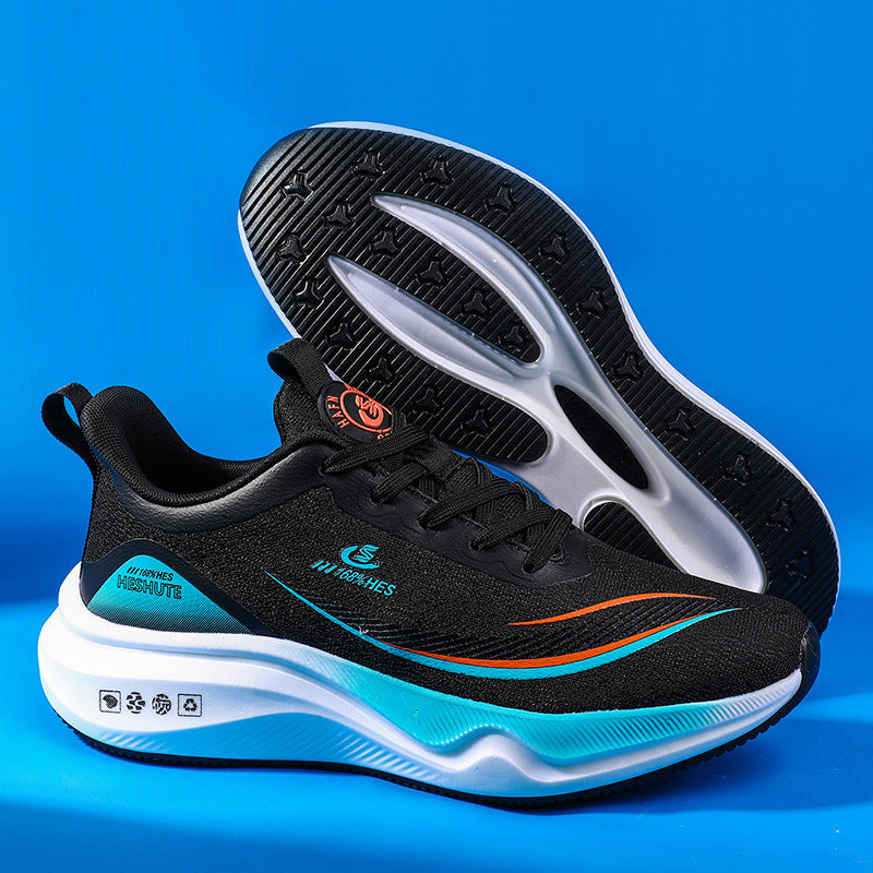 Men's Shock Absorption Green Less Professional Breathable Sneakers