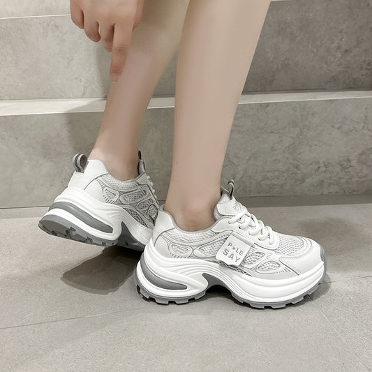Women's Dad Retro Platform Fashion Breathable Mesh Sneakers